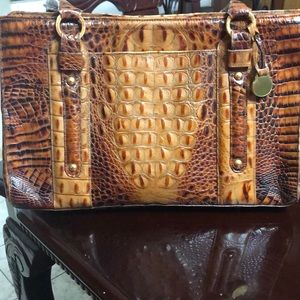 Tan and brown Brahmin bag